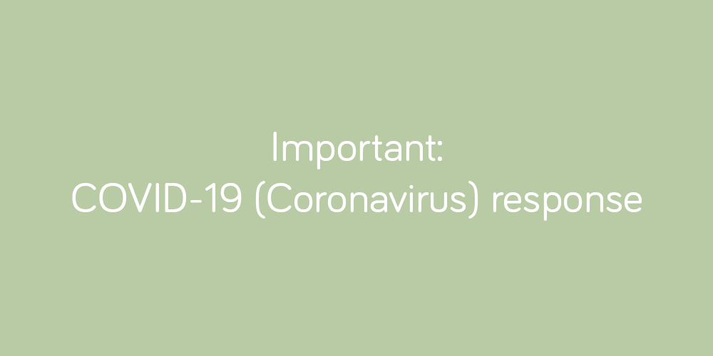 Important: Covid-19 (Coronavirus) response